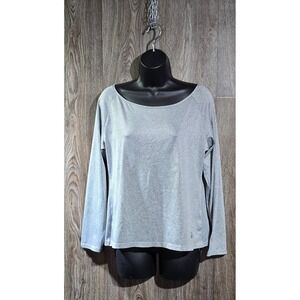 Simply Southern‎ Gray Long Sleeve Top Women's Size L Casual Athletic